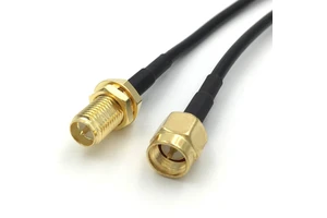 High Quality Luckyconnectors YRL-201 RG316 Antenna Coaxial Cable SMA Male MMCX Male Right Angle 50ohm FEP/PVC RoHS Certified