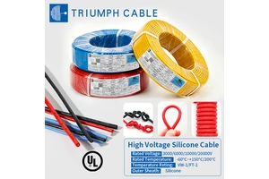 Triumph Cable UL3239 High Temp Silicone Wire 200℃ 20KV Tinned Copper Ultra Flexible High Temp Hook Up Cable Silicone Wire