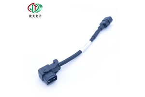 2+6 Pin to 3 Prong Copper Contact 50A 300V IP67 Waterproof Nylon Housing Heavy Duty EV Battery Power Cable Connector
