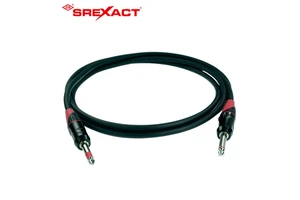 6.0mm Mono Phone Plug Guitar Audio Cable Zinc Alloy Nickel Plated Polished Uncoated 24AWG Red Cap 1M Length SREXACT Brand