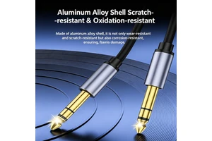 High Quality 6.5mm 1/4 Inch Male Guitar Cable PVC Gold Plated Conductor Stereo Audio Cord for Electric Guitar Car HDTV Computer