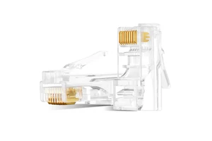 Network Modular Plug Cat5 Cat5e Cat6 Utp 8p8c Rj 45 Plugs Unshielded Pass Through RJ45 Connector
