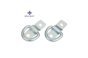 New Bluecamp Cargo Lashing D-Ring with Elastic Rope & Hook Heavy Duty Galvanized Steel Trailer Parts for Retrofit/Upgrade