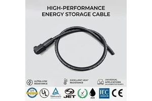 High Flexible Battery Cable Wiring Harness Energy Storage Cable XLPO Insulation XLPO Jacket Waterproof Connector IP67 Rated