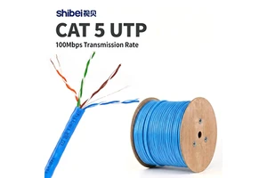 Wholesale 305 Meters CAT 5 UTP Network Cable Grey 4 Pair 100MHz LAN Wire For Smart Home And Office Cat 5e Ethernet Cable