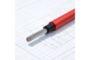 Flame Retardant Flexible Tinned Copper Conductor Photovoltaic PV H1Z2Z2-K DC Power Solar Cable