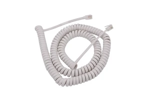 RJ9/RJ11 4P4C to 4P4C spiral telephone cable