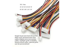 XH2.54 Single Head Terminal Universal PVC Insulated Copper Conductor Cable Electronic Wiring Harness for Equipment