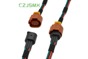 MingXin Customizable Length JAE MX80 Wire Harness 12V 20AWG Multi-Conductor Shielded Braided OEM Service