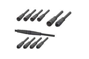Rubber Cable Connector 2pin Plug Socket IP67 Waterproof 250V 10A ISO9001 Certified M12 Electrical Wires 2 3 4 2+3 6pin