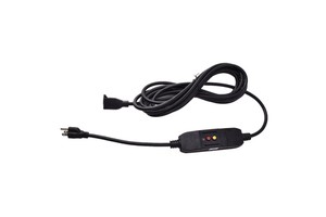 12/3 Gauge Heavy Duty SJTW Power Cablee 3 Prong Tri-Tap Manual GFCI Extension Cord With LED Light For Indoor/Outdoor Use