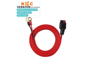 15A/30A/50A Solar Battery Cable - Tracy O-Ring Connector with Eyelet & Standard SB-50 Wire for Golf Trolley/Renewable Energy
