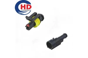 1 Pin 282079-1 282103-1 Automotive Lens HID Xenon Lamp Running Lamp Fog Lamp Headlamp Oil Plug Waterproof Wiring Harness