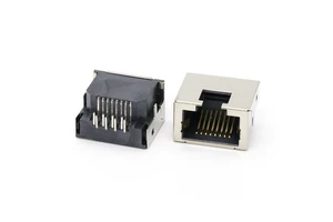 RJ45 Female Connector Reverse DIP Type RJ-45 8P8C Female Socket Connector
