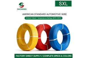Dao Wang SXL XLPE American Car Primary Wire Oxygen-Free Copper Conductor Low Voltage 30VAC/60VDC -40C~125C RoHS Cable