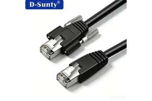 Custom High Flex Drag Chain CAT6A LAN Cable RJ45 Patch Cord CE ROHS Certified PVC PE Jacket for Industrial Camera CCTV Security