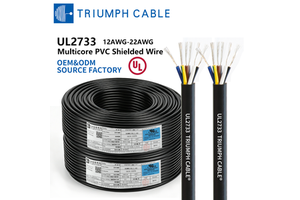 UL2733 Hook Up 12/14/16/18/20/22AWG PVC Control Cable Multicore 2/3/4/5/6/7 Conductor Electrical Wire For EV Battery Wiring,LED