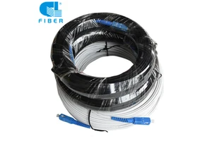 Pre-assembly sc upc to sc upc connector patch cord 25m 30m 40m 50m 75m 95m fiber drop cable