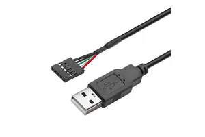 USB Male MX 1.25mm PH2.0 XH2.54 SH1.0 Terminal 5-core Shielded signal Connection Extension Video Cable 0.5m/1m/2m