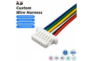 Custom Wire Harness Jst Sh 1.0 Connector 4 5 6 7 8 Pin Male Female Jst Sh Shr Plug Connector Cable