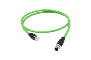 M12 4pin 8pin A D X Coding To RJ45 Male Shielded Cat5e CAT6A Profinet Industrial Ethernet Patch Cord Cable Assembly IP67