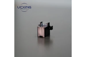 WX120D 8P 90 12V DC 3A Male Copper Alloy Contact Rectangle Shape Servo Motor Adapter Connector