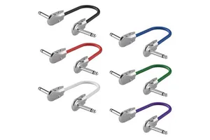 Factory ODM Guitar Cable for Pedalboard Effects with Right Angle Plug for Instrument Electric Guitar Bass