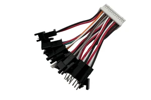 Custom Wire Harness 100mm SH 1.0mm/GH1.25mm Pitch To 3 Pin DuPont Electronic Rainbow Wire Cable Assemblies