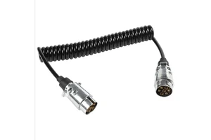 Vehicle Accessories 7 Core 7 Way Coiled Cable Trailer Tractor Car Ebs Spiral Cable Power Electric Wires Cables