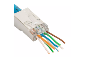 Gold Plated Cat5e Cat6 Cat6A FTP RJ45 Connector 8P8C Shielded Computer Plug for Network Connection Ethernet Connectors