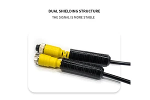 GX12 4-Pin Double Shielded Copper PU 8M Spring Cable Retractable Industrial for Vehicle Monitoring System