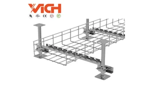 Quality Certified Wire Mesh Cable Tray Cabinet Assemble Stand and Under Floor Assemble Bar for Installation