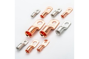 AWG American Standard Terminal Copper Nose Wiring Terminal American Standard Copper Nose 8/6/4/2/1 Flared Mouth Cable Terminal