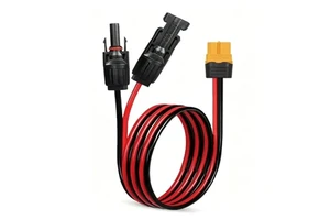 Portable Power Station Lithium Batteries Charging Wire 12AWG PVC Waterproof PV Extension Cable 4mm to XT60 Solar Charging Cable