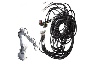 Automotive Industrial Robot Arm PVC Cable Harness Tinned Copper Conductors IP67 Rated Adapter Connector Assembly for Machines