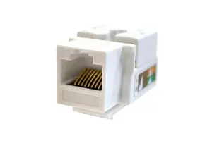 High Quality Modular Network Unshielded Punch Cat 6 Information Socket RJ45 Connector UTP Hole Keystone Jack Gold-plated 8-core
