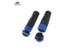 M16 Circular 3Pin Flame Retardant UV Resistant Automation Control Signal Waterproof Cable Connector