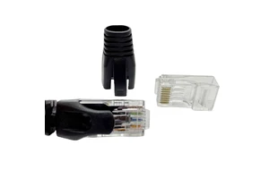 Shielded RJ45 Connector Cat5e Cat6 RJ45 Plug 8P8C Connector with Gold Plating