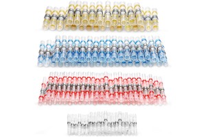 120pcs Mogen Solder Seal Wire Connector Solder Seal Heat Shrink Butt Connectors Terminals