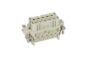 Screw And Crimp Terminal 10 Pin Heavy Duty Industrial Electrical Male Female Connectors The Same As Harting