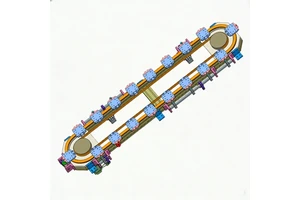 High Precision Semi-Automatic Linear Guideway Rail Cycle Conveyor Line Industrial Automation Production Machine 30/min