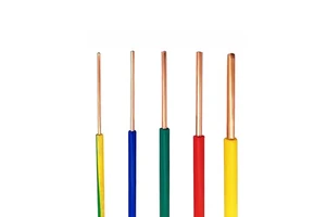 Custom Red Yellow Green Blue WDZ BYJ Solid XLPE Insulated Low Smoke Halogen Free Power Cables Wires with PVC Sheathing