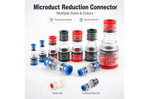 HDPE Direct Buried Micro Duct Reducing Connector Fiber Optic Push Fit Reducer Microduct Connector