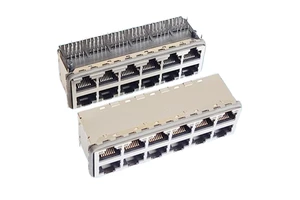GLGNET Good Quality Ethernet 2 Ports 8P 8-core Unshielded USB Phosphor Bronze Panel Mount RG45 Cat5/Cat6 RJ45 Connector