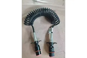 Seven Cord Cable Assemble Trailer Truck Cable Telescopic Spiral Wire Abs Ebs Spiral Cable 7 Pin Connector