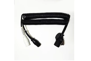 ZSX07-A Heavy-Duty Electrical Coiled Spiral Cable for Trailer Connection Line Assemblies Part Wires Assemblies Coiled Cable