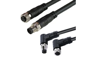 M8 Connector 3 4 Pin a Coded IP67 Waterproof Male Female Sensor Connector Cordset for Compact Automation Sensor Cable