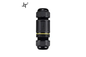 IP68 ETL ENEC Certified Waterproof Cable Connector Straight Screw Connector 2p 3p 4p 5p M25 Outdoor Connector Waterproof
