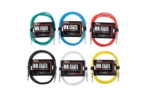Guitar Accessories Colorful Super Soft PVC Connection Cable Nickel Plug Electric Guitar Noise Reduction Audio Cable