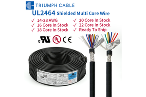 Multi Strand Shielded Wire UL2464 14-28awg 16-22conductor Gague CNC Wire 300v Power Cable For CNC Machine,signal Transmission